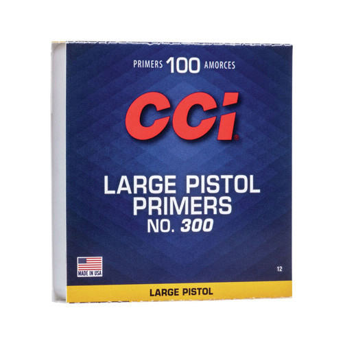 CCI No. 300 Large Pistol Primers 100/BX