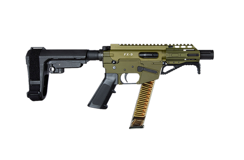 Freedom Ordnance FX9P4S-ODG 9mm Luger Pistol 4" Barrel 31+1 Round OD Green