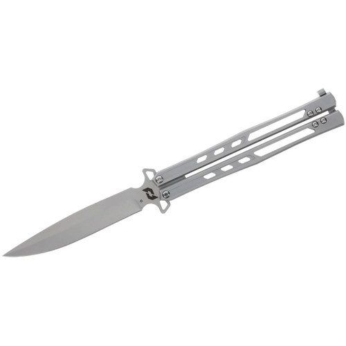 Schrade Alkymest Butterfly Knife 4 Inch Blade Silver