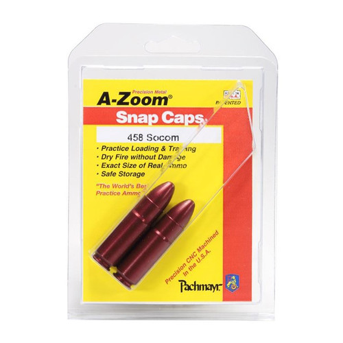 A-ZOOM Action Proving Dummy Round, Snap Cap 458 SOCOM  Aluminum 2PK