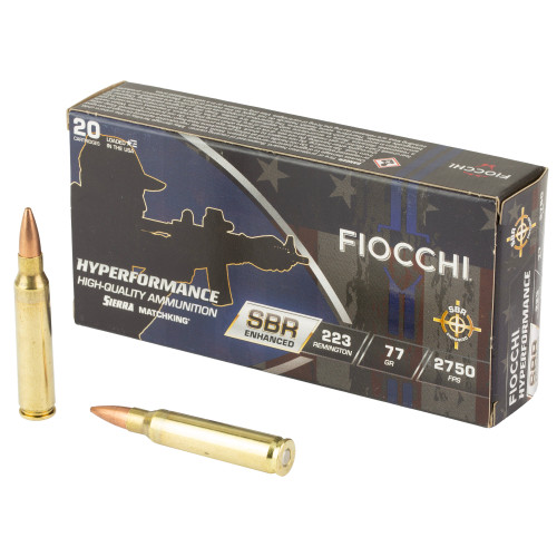 Fiocchi HYPR SBR 223 Rem 77gr 20/200 - Image 1