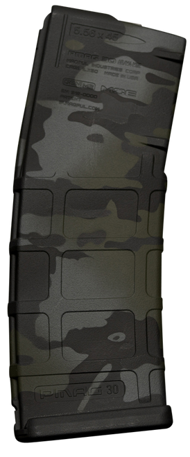 Weapon Works PMAG GEN M2 MOE 30rd 5.56x45mm NATO Polymer Magazine MultiCam Black