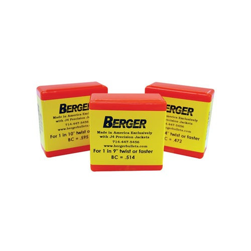 Berger OTM 338 Caliber (.338 Diameter) Bullets 300 Grain Hybrid Boat Tail Box of 250