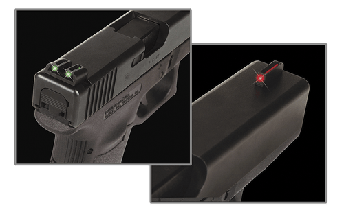 TRUGLO Fiber Optic Sight Set Sig Sauer #6 Front #8 Rear Steel Fiber Optic Red Front, Green Rear