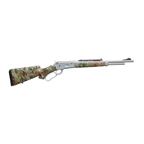 Pedersoli Guide Master Lever Action Rifle 45-70 Government 19" Stainless Threaded Barrel Stainless Frame Camo Field Stock