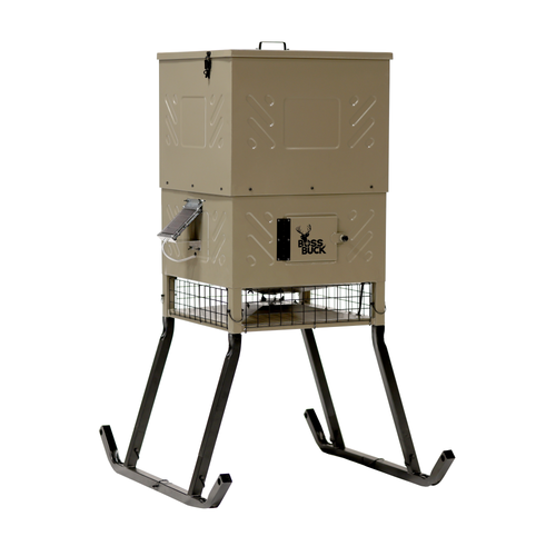 Boss Buck 600lb Fill Sled Feeder with Solar Panel