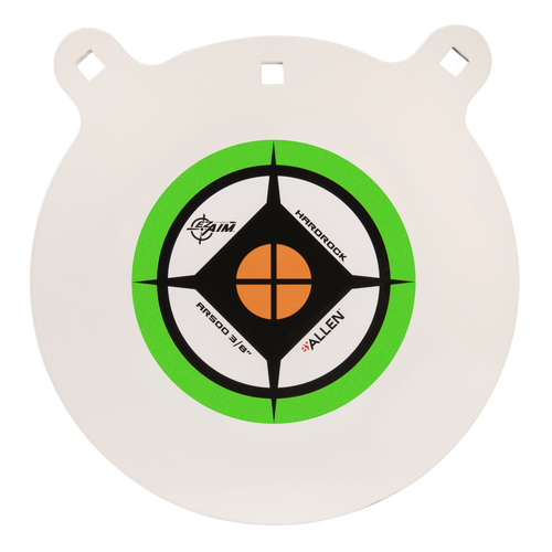 Ez-Aim Hardrock 12-Inch AR500 Steel Gong Shooting Target 3/8-Inch Thickness Black/Green/White