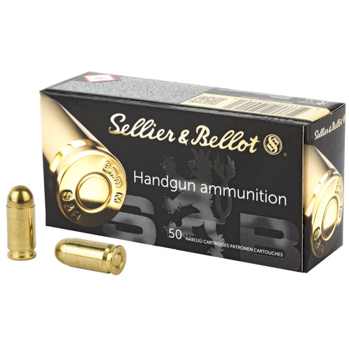 Sellier & Bellot 9x18 Makarov Ammo 95 Grain Full Metal Jacket Box of 50