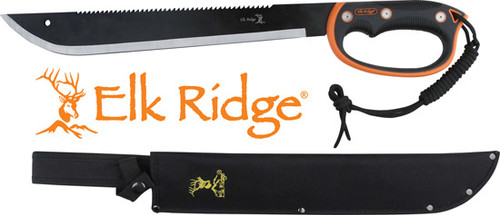 BLADE W/SHEATH D-HANDLE BLK/SSMC ELK RIDGE MACHETE 21.5" BLADE W/SHEATH D-HANDLE BLK/SSMC ELK RIDGE MACHETE 21.5"