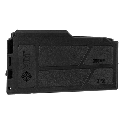 MDT Magazine AICS Long Action 300 Winchester Magnum 3-Round Polymer Black