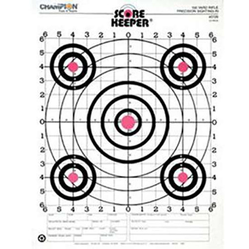 Champion 100 Yard Rifle Sight-In Target 12 Pack