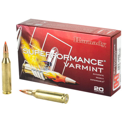 Hornady Superformance .243 Winchester Ammo 58 Grain V-Max 20 Rounds