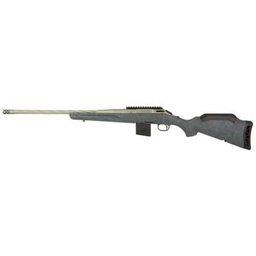 Ruger American Gen II Bolt Action Rifle 22 Advanced Rifle Cartridge (22 ARC) 20" Fluted Gun Metal Gray Threaded Barrel Gun Metal Gray Frame Gray Raised Comb Stock - Image 1