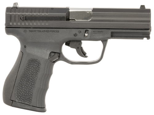 FMK G9C1 G2 9mm Luger Pistol 3.87" Barrel 10+1 Round Black Stainless Steel Barrel, Black Carbon Steel Slide, Black Polymer Frame