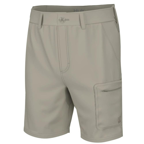 Huk Men's Next Level Shorts Khaki L 7" Inseam