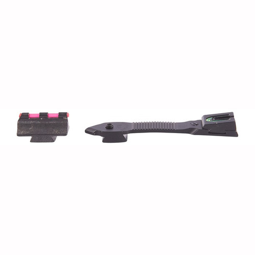Williams Fire Sight Set Ruger 10/22 Aluminum Black Fiber Optic Green