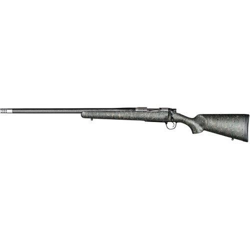 Christensen Arms Ridgeline Bolt Action Rifle 6.5 PRC 24" Barrel Stainless Steel Green/Black Tan Webbing Stock
