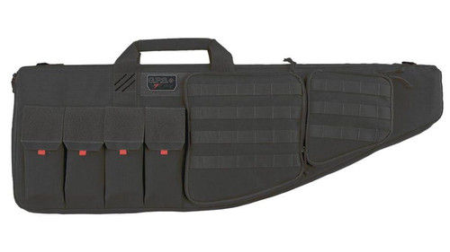 G Outdoors Tactical AR Case with External Handgun Case 30" Black