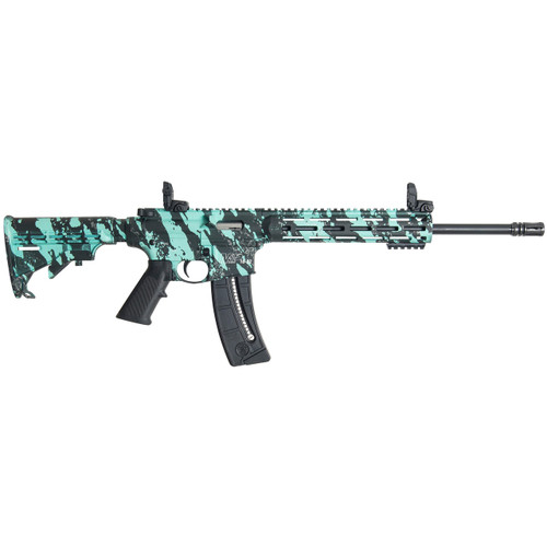 Smith & Wesson M&P15-22 Sport Rifle 22 LR 25rd Magazine 16.5" Barrel Robin's Egg Blue