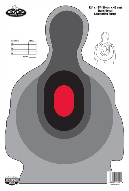 Birchwood Casey 35722 Dirty Bird Silhouette Tagboard Target 12 x 18 100 Per Package