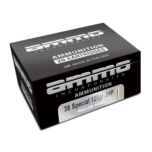 Ammo Inc. 38 Special Ammo 125 Grain Jacketed Hollow Point Box of 20