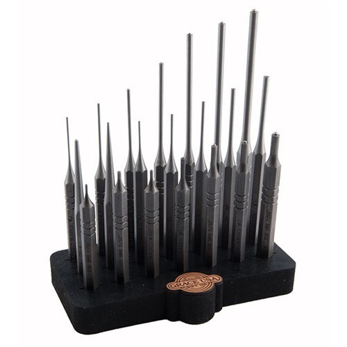 Grace USA 21-Piece Steel Punch Set with Bench Block