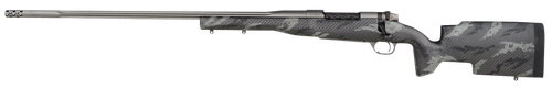 Weatherby Mark V Accumark Pro Bolt Action Rifle 257 Weatherby Magnum 26" Barrel Tungsten Gray Cerakote Finish Black Carbon Fiber Stock Left Hand