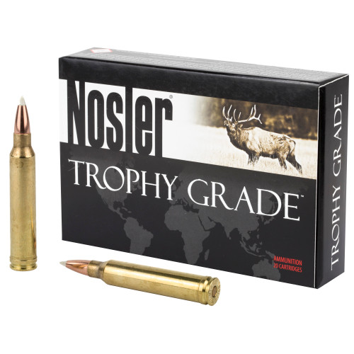 Nosler Trophy Grade 300 Winchester Magnum Ammo 180 Grain Nosler AccuBond Bonded Polymer Tip Box of 20 - Image 1