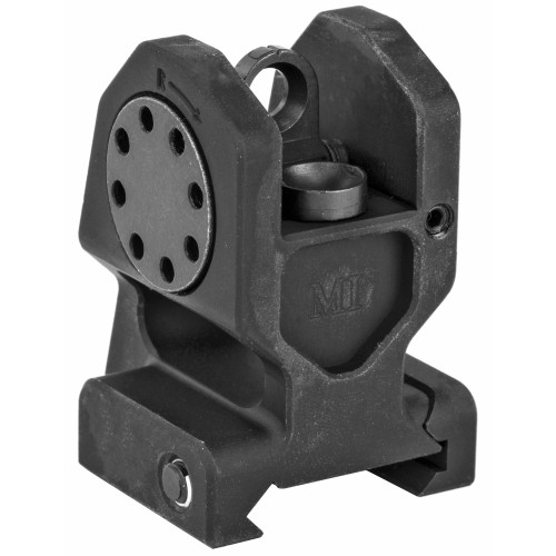 Midwest Industries Combat Fixed Rear Sight Aluminum Black - Image 1