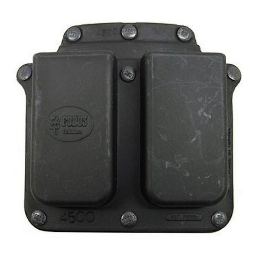 Fobus Belt Double Magazine Pouch Ambidextrous Single-Stack 1911 Polymer Black