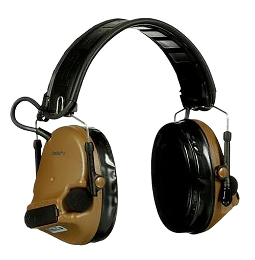 3M Peltor ComTac V Hearing Defender Headset, 23 dB, Coyote Brown