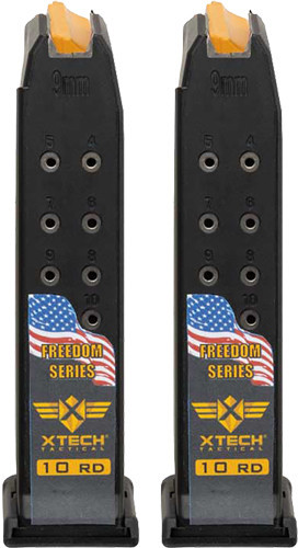 XTech Tactical Glock 19 10 Round Magazine 2 Pack