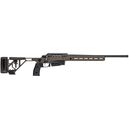 Tikka T3X Ace Game Bolt Action Rifle 22-250 Remington 20" Fluted Black Threaded Barrel Black Frame Midnight Bronze Pistol Grip, Adjustable Cheek Piece Stock
