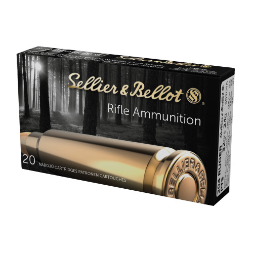 Sellier & Bellot 204 Ruger Ammo 32 Grain PTS Box of 1000