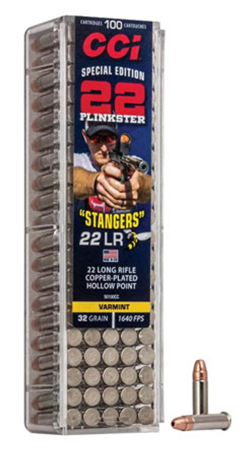 CCI Varmint Stangers 22 LR 32 gr Copper Plated Hollow Point (CPHP) 100 Bx