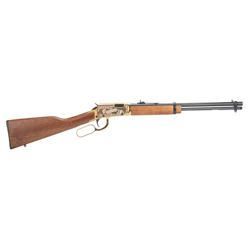 Taurus Rio Bravo Wyatt Earp Engraved Bolt Action Rifle .22 LR 15 Rounds 18" Barrel Wood Stock Gold Frame