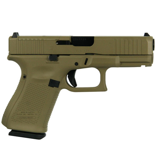 Glock 19 Gen 5 MOS 9mm Luger Pistol 4.02" Barrel 15+1 Round Flat Dark Earth