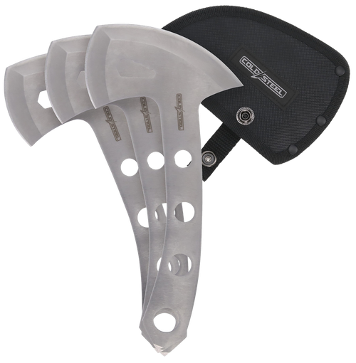 Cold Steel TH50AX3PK Throwing Axes 5" 420 Stainless Steel Blade Set of 3