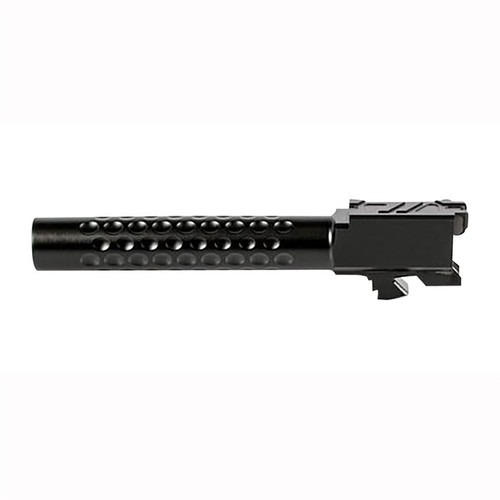 ZEV Technologies Optimized Match Barrel for Glock 17 Gen 5 9mm Luger 4.97" Dimpled Stainless Steel Black DLC