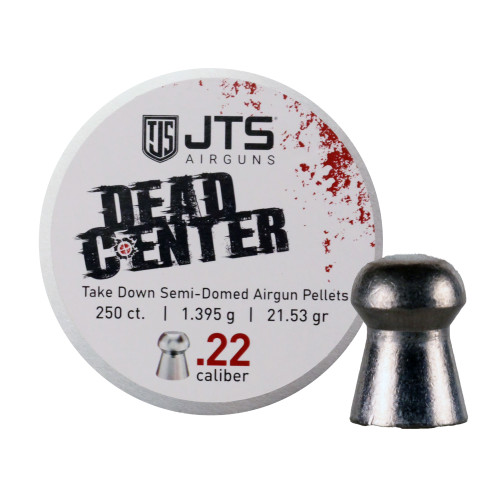 JTS Group .22 Caliber 21.53 Grain Semi-Domed Air Gun Pellets 250 Count Tin