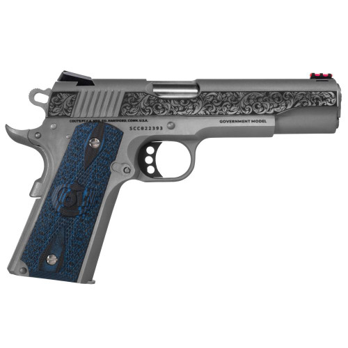 Colt 1911 Government Custom Shop .45 ACP Pistol 5" Barrel 8+1 Round Stainless Frame