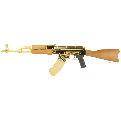Century Arms WASR-10 Semi Automatic Rifle 7.62x39mm 24K Gold Plated Wood Furniture