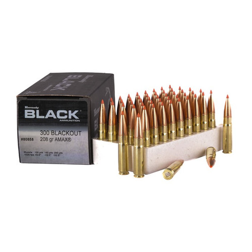 Hornady Ammo 300 AAC Blackout 208gr A-MAX 50/Box