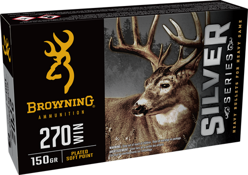 Browning Silver Series 270 Winchester Ammo 150 Grain Jacketed Soft Point Box of 20