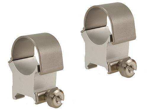 Weaver Detachable Top Mount 1 Inch Scope Rings Silver X-High