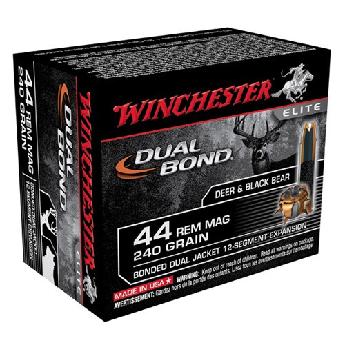 Winchester 44 Remington Magnum Ammo 240 Grain Jacketed Hollow Point Box of 20
