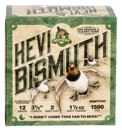 Hevi-Shot Hevi-Bismuth 12 Gauge Ammo 3-1/2" #2 Bismuth Shot 1-1/2 oz Box of 25