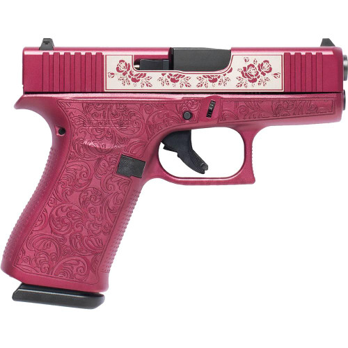 Glock 43X 9mm Luger Pistol 3.4" Barrel 10+2 Round Black Cherry Cerakote
