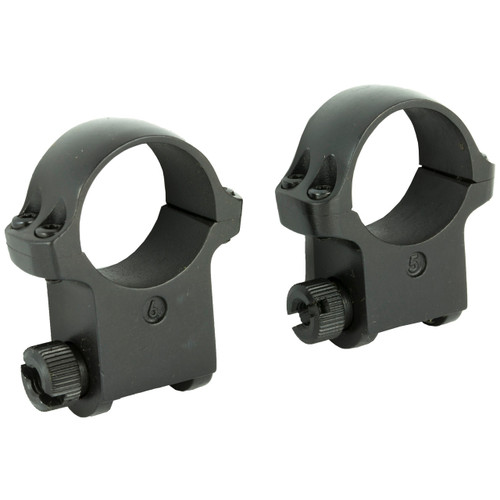 Ruger 1" High Scope Rings Matte Black 2-Pack
