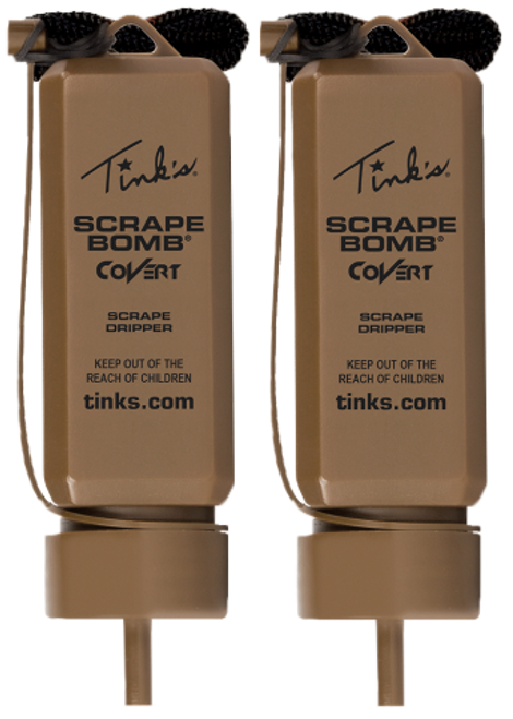 Tink's Covert Brown Scrape Bomb Deer Scent Scrape Dripper 2PK Tink's Covert Brown Scrape Bomb Deer Scent Scrape Dripper 2PK